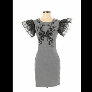 Something Pretty SP Avant Garde striped bodycon dress, size small